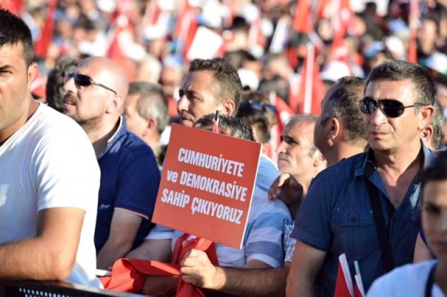 CHP'den Taksim'de Demokrasiye Karşı, Darbe Girişimi Protesto Mitingi, 2016