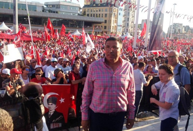 CHP'den Taksim'de Demokrasiye Karşı, Darbe Girişimi Protesto Mitingi, 2016