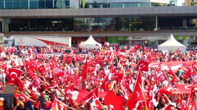 CHP'den Taksim'de Demokrasiye Karşı, Darbe Girişimi Protesto Mitingi, 2016