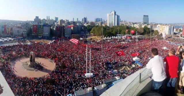 CHP'den Taksim'de Demokrasiye Karşı, Darbe Girişimi Protesto Mitingi, 2016