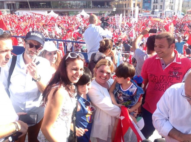 CHP'den Taksim'de Demokrasiye Karşı, Darbe Girişimi Protesto Mitingi, 2016