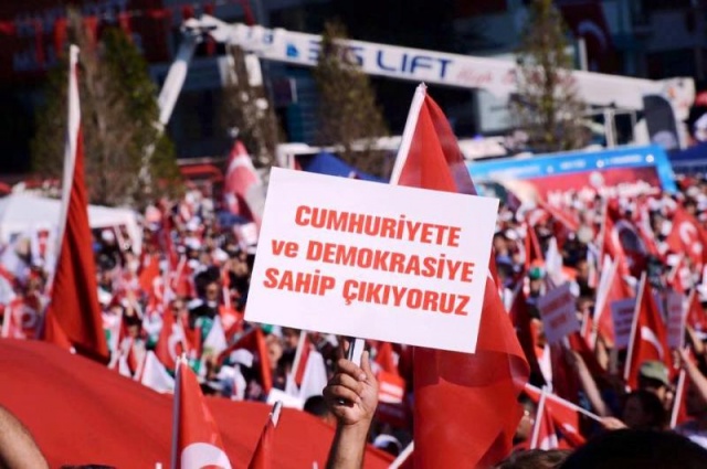 CHP'den Taksim'de Demokrasiye Karşı, Darbe Girişimi Protesto Mitingi, 2016