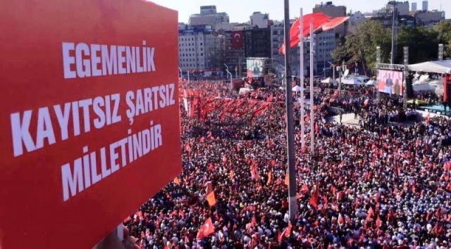 CHP'den Taksim'de Demokrasiye Karşı, Darbe Girişimi Protesto Mitingi, 2016