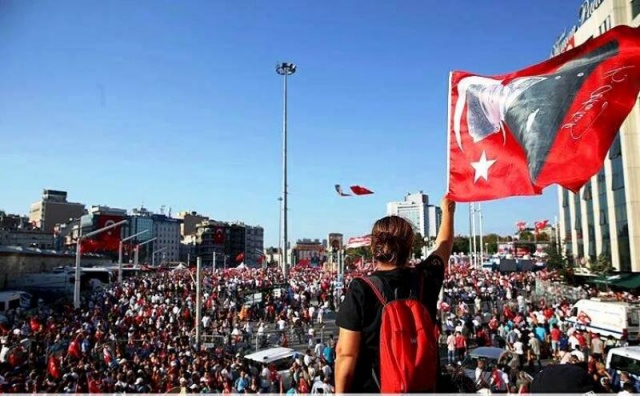 CHP'den Taksim'de Demokrasiye Karşı, Darbe Girişimi Protesto Mitingi, 2016