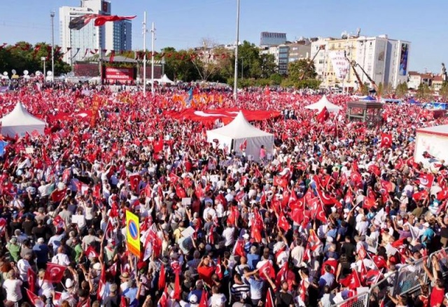 CHP'den Taksim'de Demokrasiye Karşı, Darbe Girişimi Protesto Mitingi, 2016