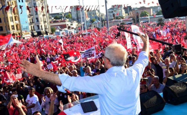 CHP'den Taksim'de Demokrasiye Karşı, Darbe Girişimi Protesto Mitingi, 2016