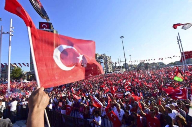 CHP'den Taksim'de Demokrasiye Karşı, Darbe Girişimi Protesto Mitingi, 2016