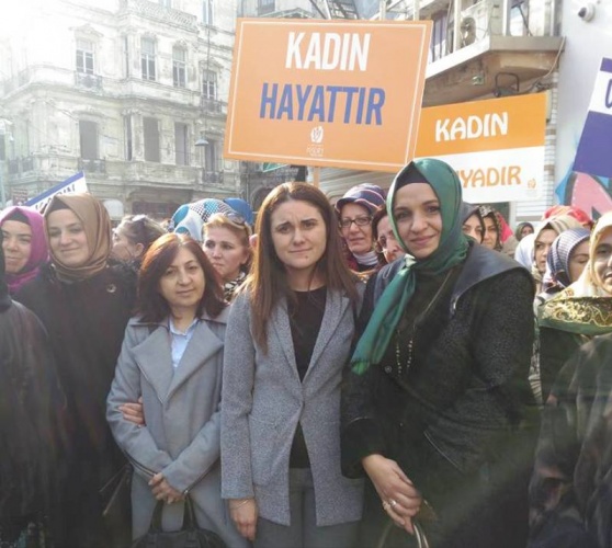 Ak Parti Kadına Şiddeti Protosto Yürüyüşü Taksim 2016