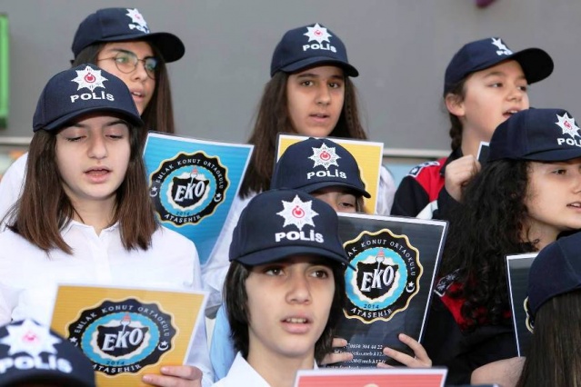 Polis Haftası Etkinliği, Ataşehir Emlak Konut Ortaokulu, 2017