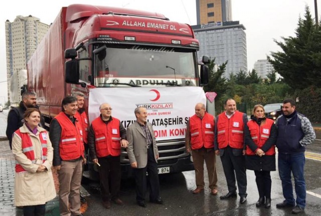 Ataşehir Kızılayı, Suriye Halep'e Yardım Yolladı 2016