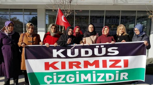 İsrail Amerika, Kudüs İşgali Ataşehir'de Protesto Edildi 2017