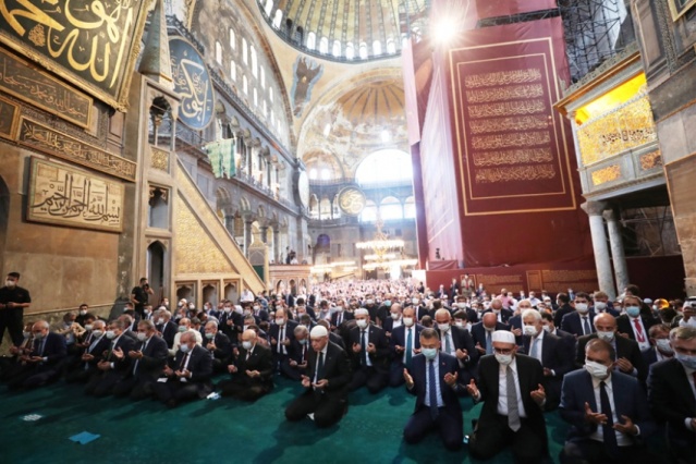 Ayasofya Cami İbadete Açılış Fotoları