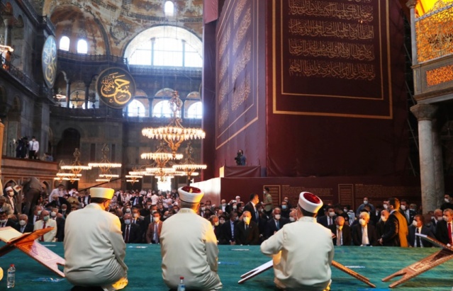 Ayasofya Cami İbadete Açılış Fotoları