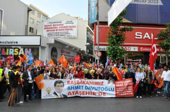 Akmet Davutoglu Ataşehir Mitingi 2015