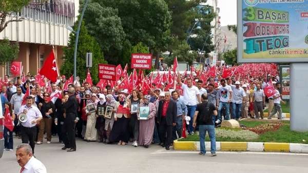 Çankırı Teröre Lanet Yürüyüşü 2015