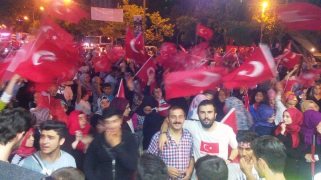 İstanbul Bogaziçi Köprüsü, Darbe girişimi Protesto Yürüyüşü 2016