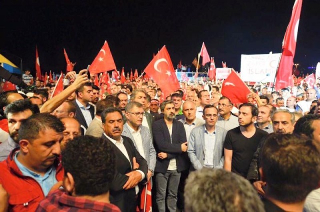 İstanbul Bogaziçi Köprüsü, Darbe girişimi Protesto Yürüyüşü 2016