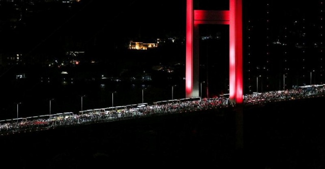 İstanbul Bogaziçi Köprüsü, Darbe girişimi Protesto Yürüyüşü 2016