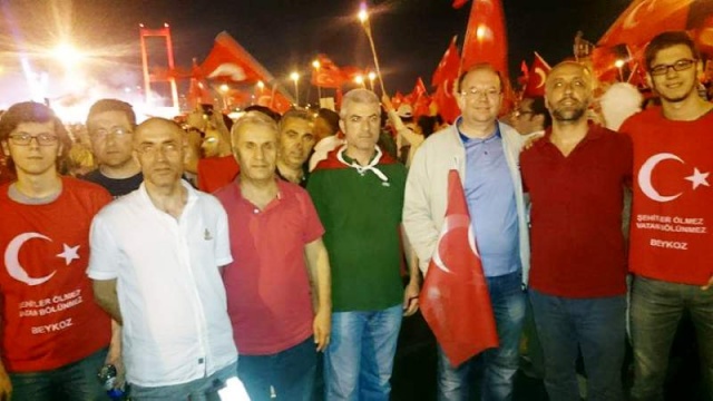 İstanbul Bogaziçi Köprüsü, Darbe girişimi Protesto Yürüyüşü 2016