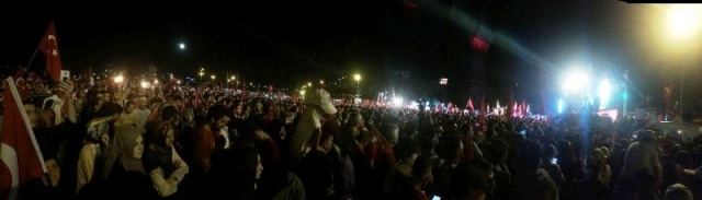 İstanbul Bogaziçi Köprüsü, Darbe girişimi Protesto Yürüyüşü 2016