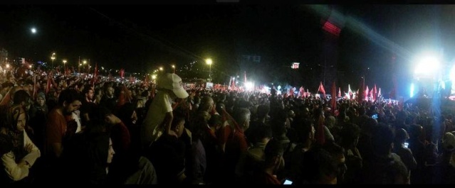 İstanbul Bogaziçi Köprüsü, Darbe girişimi Protesto Yürüyüşü 2016