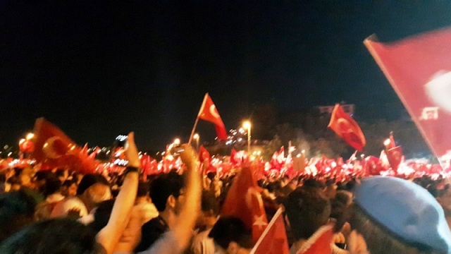 İstanbul Bogaziçi Köprüsü, Darbe girişimi Protesto Yürüyüşü 2016