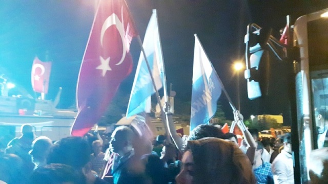 İstanbul Bogaziçi Köprüsü, Darbe girişimi Protesto Yürüyüşü 2016