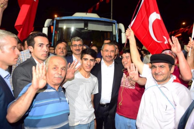 İstanbul Bogaziçi Köprüsü, Darbe girişimi Protesto Yürüyüşü 2016