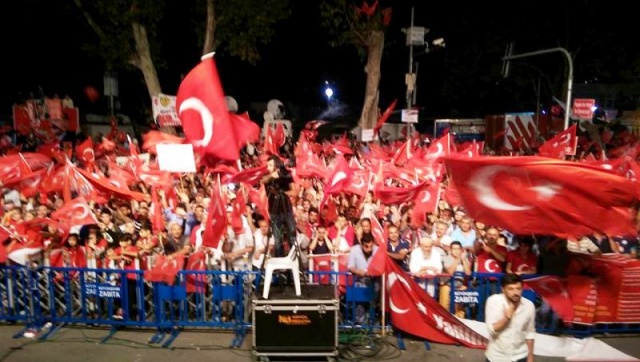 İstanbul Bogaziçi Köprüsü, Darbe girişimi Protesto Yürüyüşü 2016