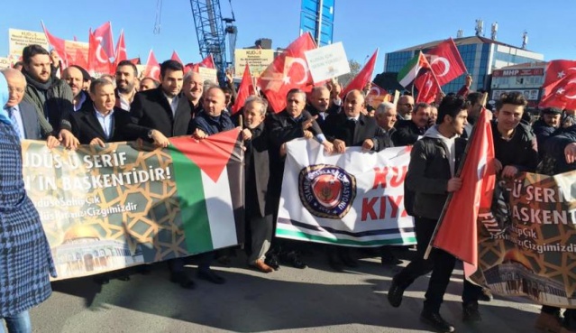 İsrail Amerika, Kudüs İşgali Ataşehir'de Protesto Edildi 2017