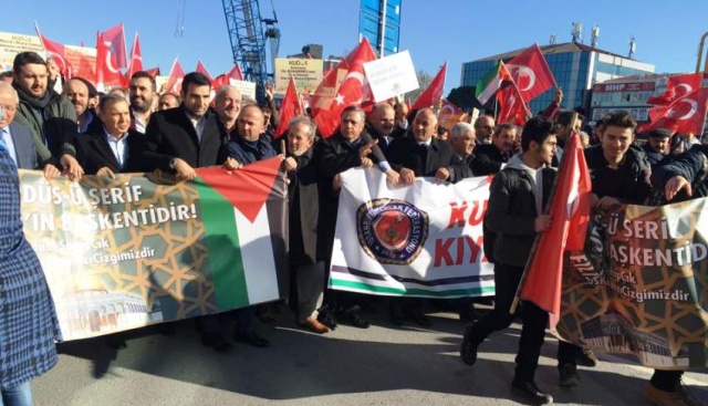 İsrail Amerika, Kudüs İşgali Ataşehir'de Protesto Edildi 2017