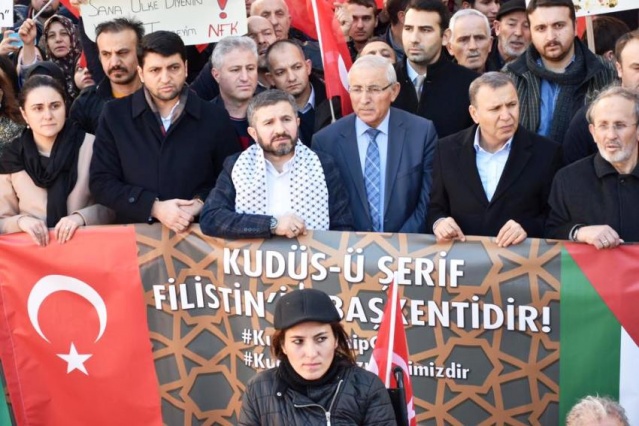 İsrail Amerika, Kudüs İşgali Ataşehir'de Protesto Edildi 2017