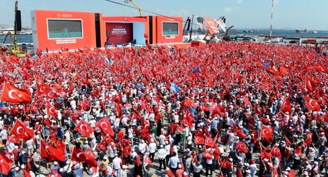 Yenikapı Demokrasi ve Şehitler Mitingi fotoları 2016