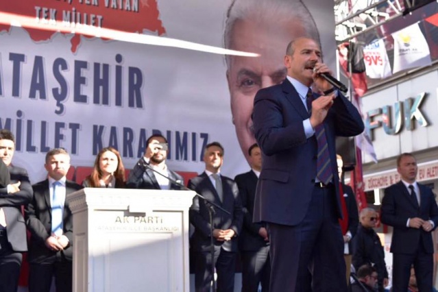 İçişleri Bakanı Süleyman Soylu Ataşehir Referandum Çalışması 2017