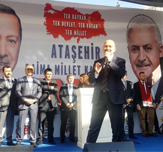 İçişleri Bakanı Süleyman Soylu Ataşehir Referandum Çalışması 2017