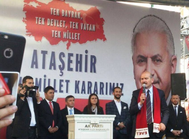 İçişleri Bakanı Süleyman Soylu Ataşehir Referandum Çalışması 2017