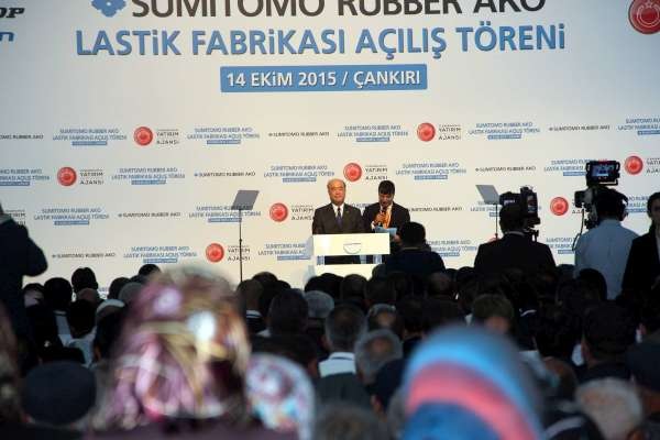 Cumhurbaşkanı Tayyip Erdoğan Çankırı Lastik Fabrikası açılışı,2015