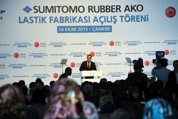 Cumhurbaşkanı Tayyip Erdoğan Çankırı Lastik Fabrikası açılışı,2015