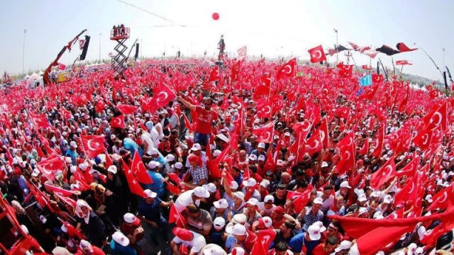 Yenikapı Demokrasi ve Şehitler Mitingi fotoları 2016