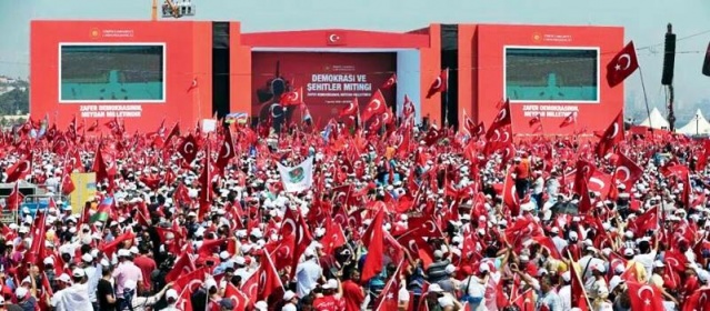 Yenikapı Demokrasi ve Şehitler Mitingi fotoları 2016