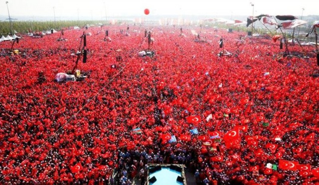 Yenikapı Demokrasi ve Şehitler Mitingi fotoları 2016