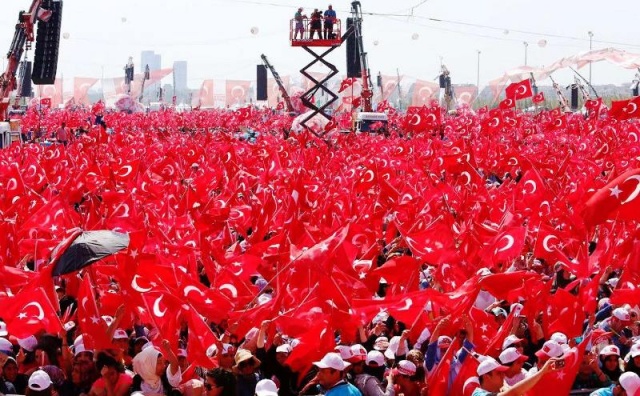 Yenikapı Demokrasi ve Şehitler Mitingi fotoları 2016