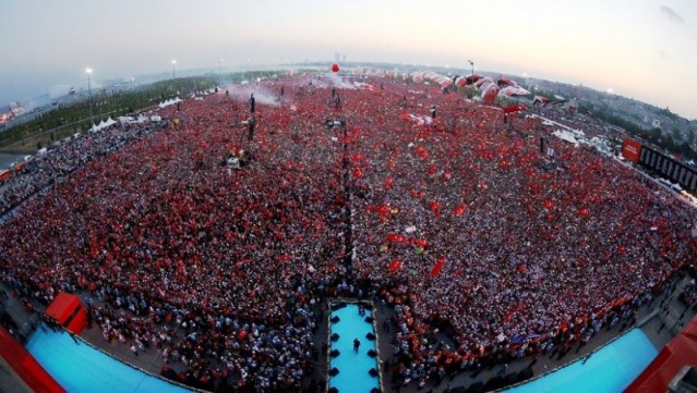 Yenikapı Demokrasi ve Şehitler Mitingi fotoları 2016