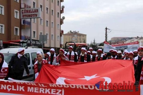 Çankırı'da Sarıkamış Şehitlerini Anma Yürüyüşü