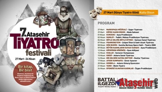 7. Ataşehir Tiyatro Festivali başlıyor