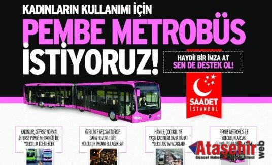 PEMBE METROBÜS İSTİYORUZ