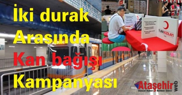 Kızılay’dan iki durak arasında kan bağışı kampanyası