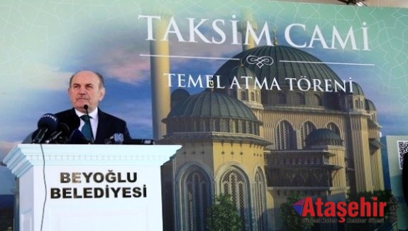 Taksim Camii'nin temeli atıldı