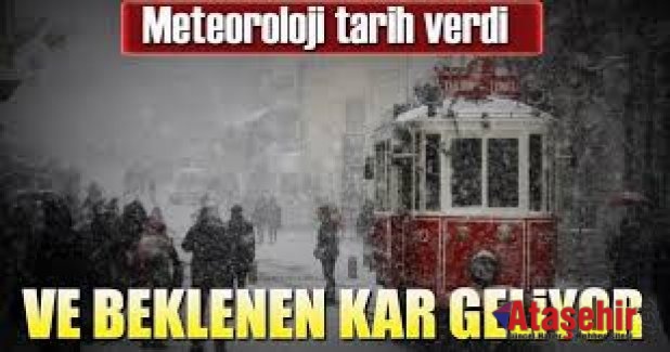 İSTANBUL'A KAR GELİYOR