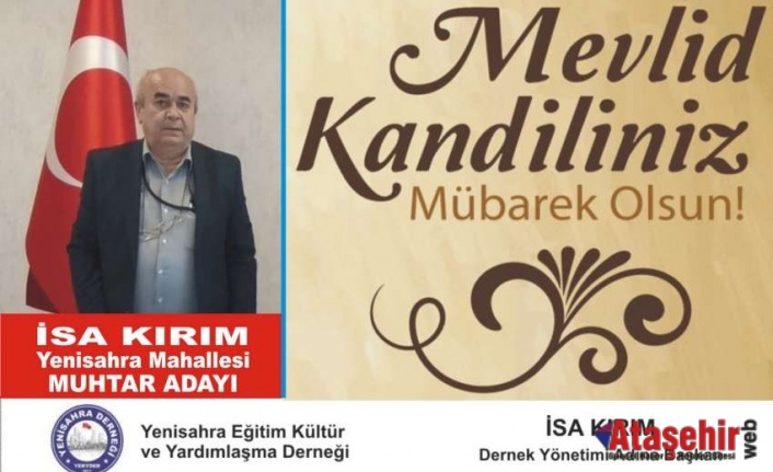 Mevlid Kandiliniz Mübarek Olsun